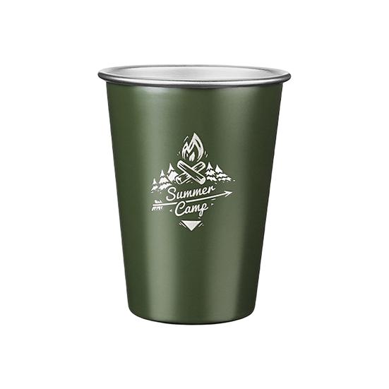 Yousheng 350 мл кофейная чашка термостойкая большая емкость для обработки краски нержавеющая сталь походная чашка для молока и пива товары для улицы