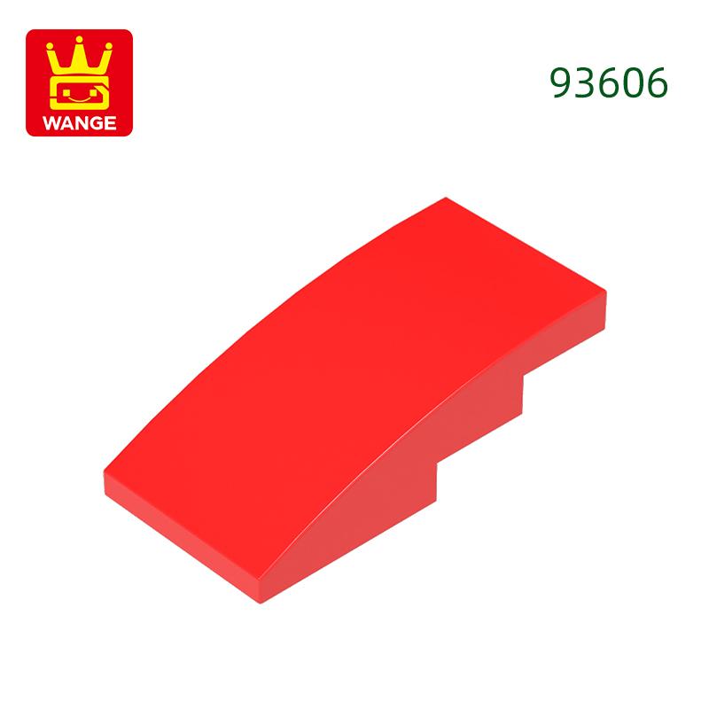 Нетоксичный 67 шт./лот 93606 Наклонный изогнутый блок 4x2 Moc Цветные аксессуары Совместимые с Brick DIY Детская игрушка Детали для сборки