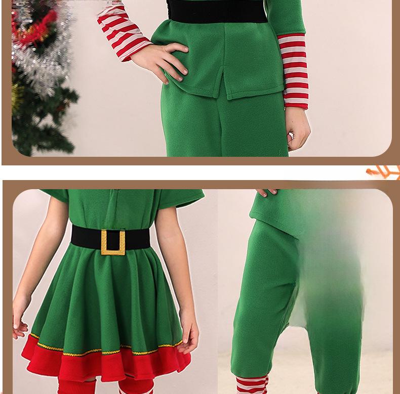 Костюмы рождественского эльфа для родителей и детей для мужчин, женщин и детей - зеленые костюмы для косплея