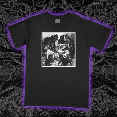 CAT CULT Футболка ужасы сатан сатанинские кошки колдовство гот готический Унисекс футболка