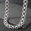 Vintage 50CM Long 20MM Width Choker Necklace Man Solid Polished Matte Stainless Steel Link Chain Necklaces for Men Male Jewelry