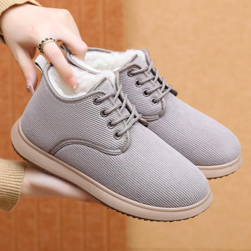 Womens Winter Snow Boots Warm Fleece Lined Non-slip Soft Sole Casual Ankle