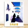 Canvas Painting Vintage Wall Kraft Posters Coated Stickers Home Decorative Pictures Gift Pop Art Travel to Spain Espagne
