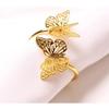 Valentine's Day Double-Layer ButterflyNapkin RingWeddingTable Decorations Decorative Butterfly Napkin Ring for Dining TableDecor