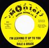 7-дюймовая пластинка DALE & GRACE - I'm Leaving It Up To You 921 Montel 1963 US Рок Б/У