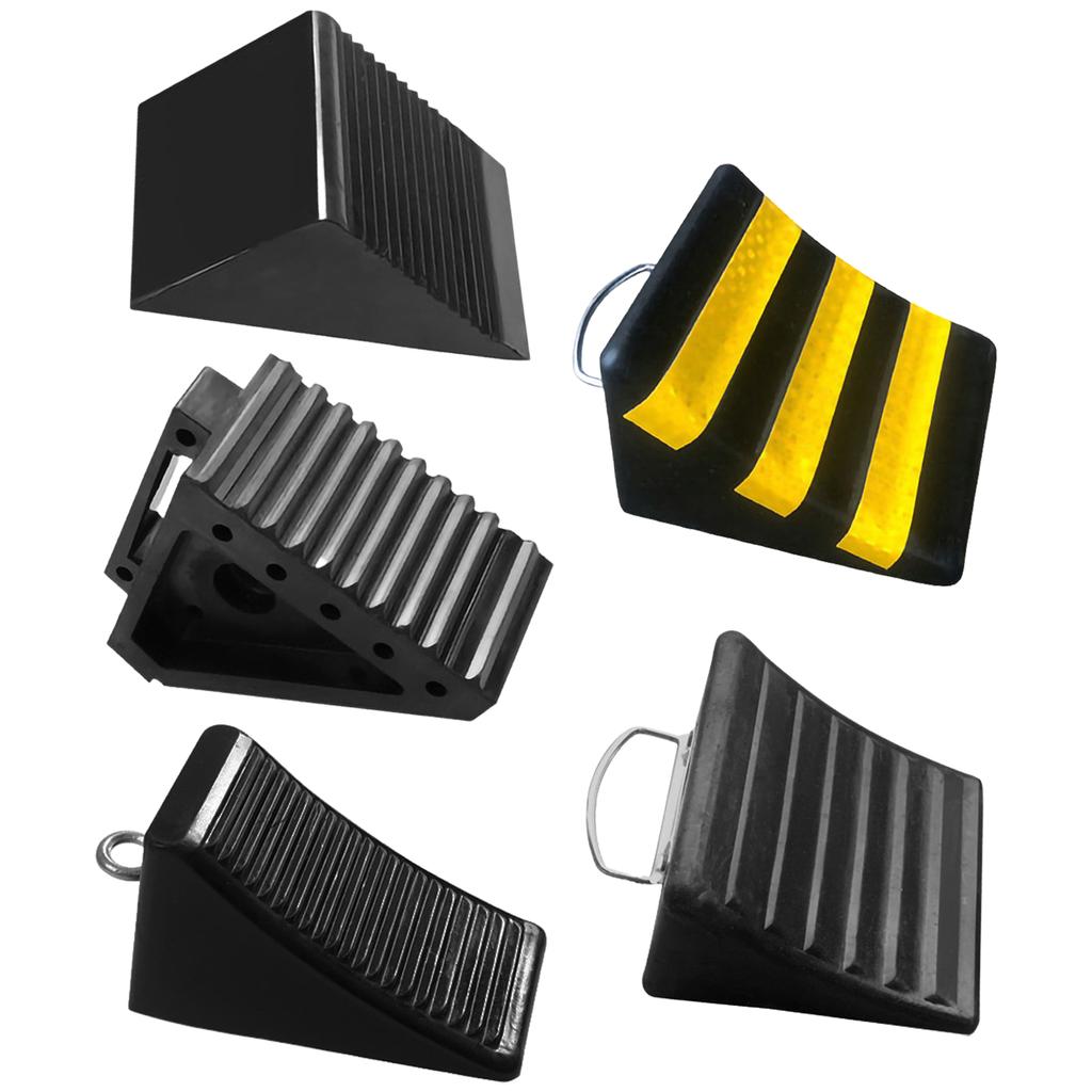 Car Tyre Slip Stopper Control Wheel Alignment Tire Pad For Car Trailer Truck RV Camper Handles Rubber Wheel Chocks Blocks