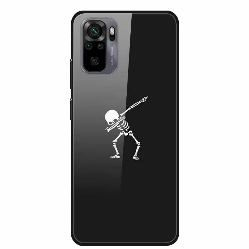 Закаленное Стекло Чехол для Redmi Note 10 Pro Чехол Жесткий Чехол для Xiaomi Redmi Note10 5G Чехол для Телефона Note10 Pro Fundas Бампер из ТПУ