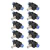 10 Pcsset Push In Speed Controller 6mm Pneumatic Air Flow Control Valve Connector