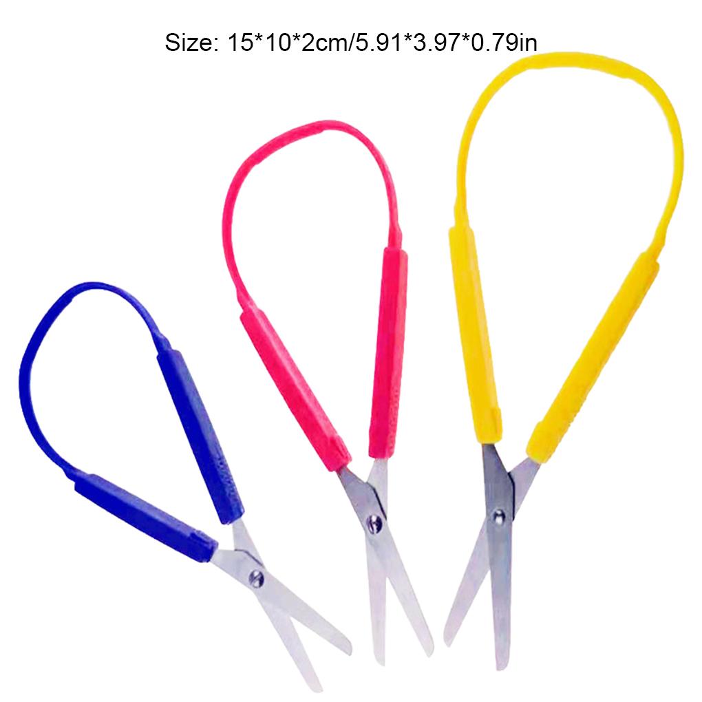 Безопасная рукоятка для ножниц из нержавеющей стали, аксессуары для канцелярских ножниц, инструменты для самостоятельного изготовления, ножницы для бумаги, студенты