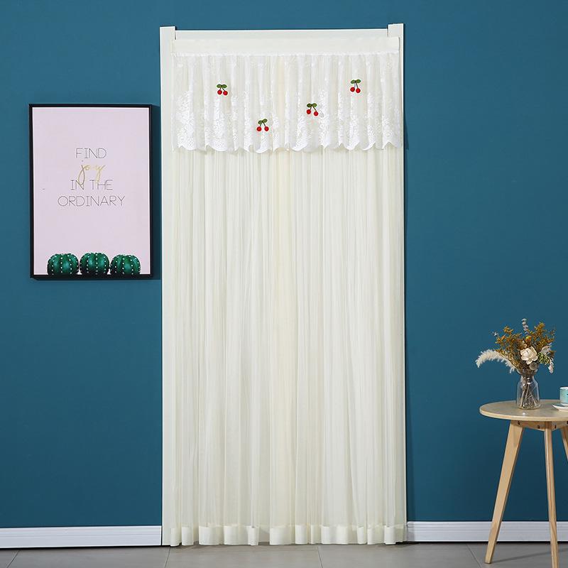 1 шт., противомоскитная занавеска для двери, перегородка, занавеска из полиэстера, марлевая занавеска, двухслойная ткань