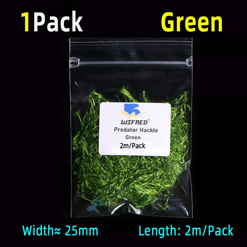 2M/Pack Predator Hackle односторонний синель Predator Hackle материал для вязания мушек для стримеров форель щука маскинги хищники рыболовные приманки