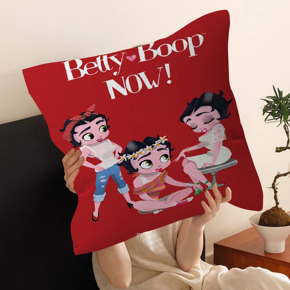 B-Betty-Cute B-Boop Anime Pillow Gift Home Office Decoration Pillow Bedroom Sofa Car Cushion Coverpillow Case