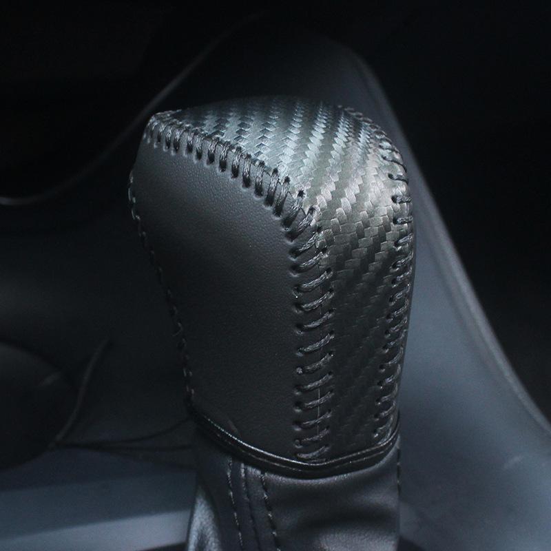 Автомобильный чехол для ручки переключения передач для Toyota Camry 70 Corolla AT, кожаный чехол для ручки коробки передач, рычаг переключения передач