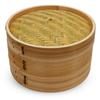 Steamer Authentic Chinese Diameter 30x Height 21cm Wood Bamboo Steamer Current Model J-kitchens 2-tier &