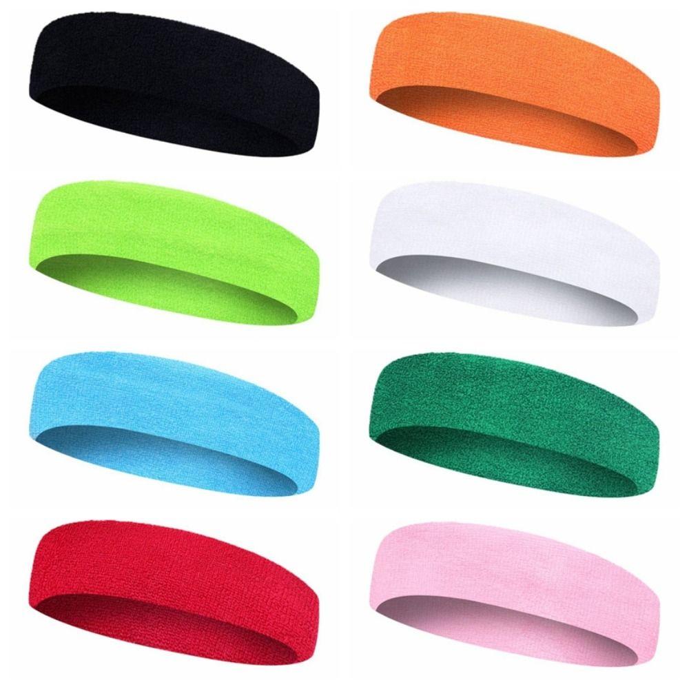 Breathable Towel Sweat Bands Elastic Force Tennis Headband Fitness Sweat Guide Belt Basketball