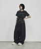SCALLYWAG Summer Mega Wide Eyelet Training Pants [Charcoal]