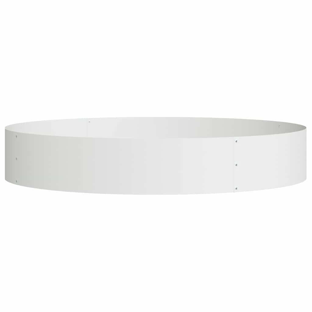Plant Ring White 120 x 120 x 20 cm Cold Rolled Steel