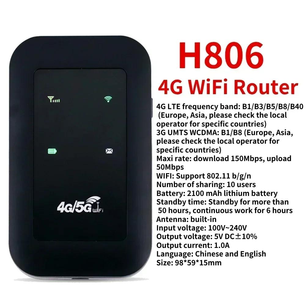 4G 5G WiFi 6 Мобильный роутер точка доступа Поддержка 10 пользователей со слотом для SIM-карты Беспроводной роутер Портативная WiFi точка доступа для дома и путешествий
