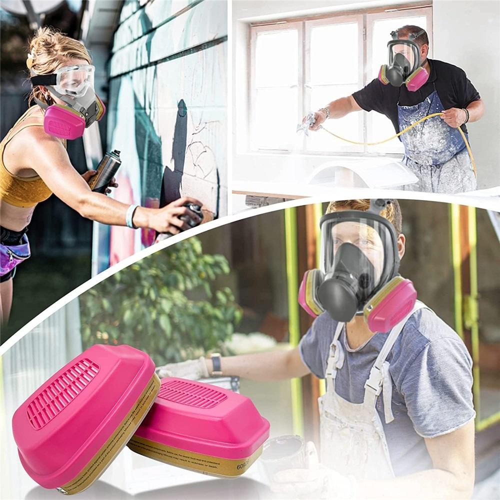 60926 Сменные фильтры для респиратора, Химические фильтры от органических паров, Совместимые с респираторами 6200, 6800, 7502, 7503