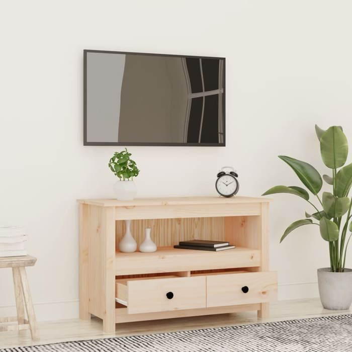 VidaXL TV Cabinet 79x35x52 Cm Solid Pine Wood 821497