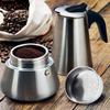 Stovetop Espresso Maker Moka Coffee Maker Stainless Steel Moka Pot Italian Classic Espresso Moka Pot 9cup/450ml