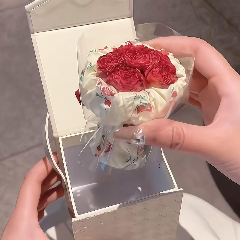 Beautiful Soap Rose Flower Artificial Bouquet for Home Decor and Special Occasions like Christmas