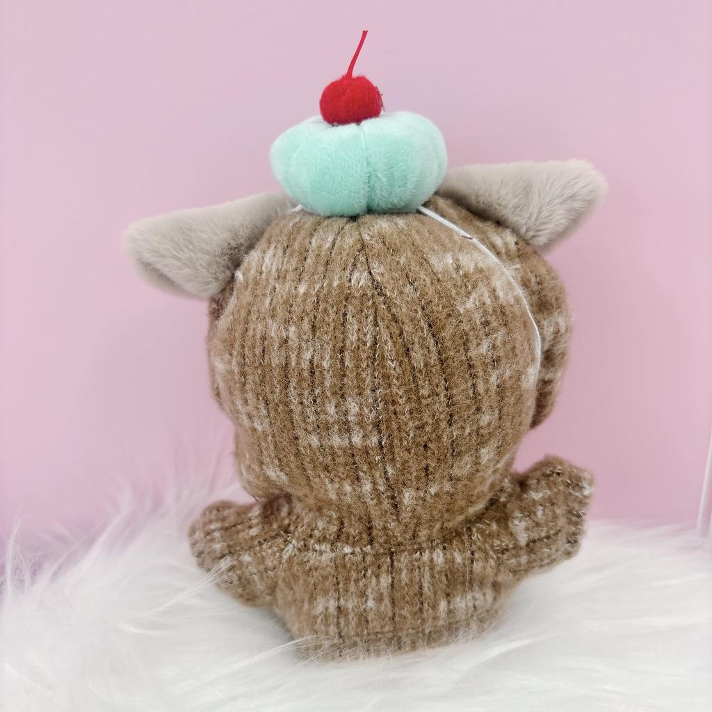 Animal Hoodie & Whip Headband Set for 10cm, Brown [Used]