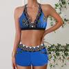Женское бикини, сексуальный купальный костюм с высокой талией, пляжный купальник, женский летний купальник