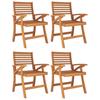 5 piece Outdoor Dining Set Solid Acacia Wood