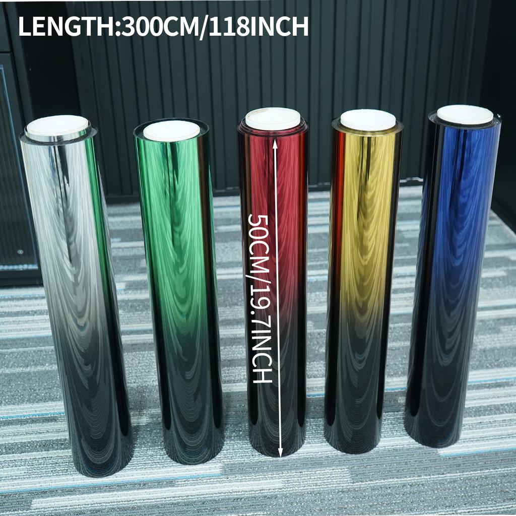 Градиентная солнечная тонировочная пленка для окон, пленка, меняющая цвет, солнцезащитный козырек для автомобиля, лобовое стекло, солнцезащитный козырек, универсальная теплоизоляция