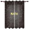Mathematics Physics Formula Modern Window Curtains for Living Room Luxury Bedroom Blinds Drapes Door Curtains