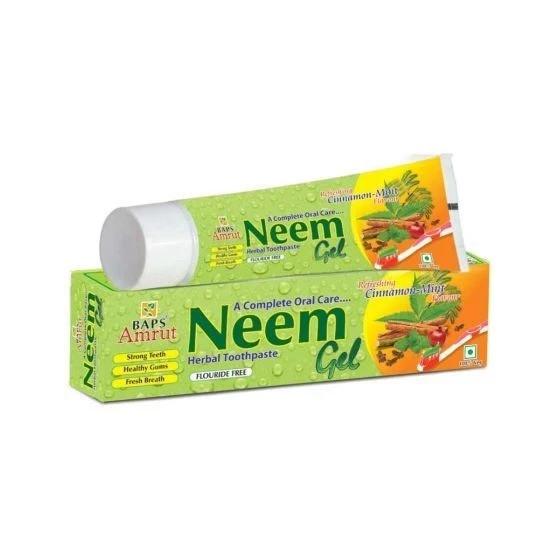 Baps Amrut Neem Gel Toothpaste Cinnamon Flavour
