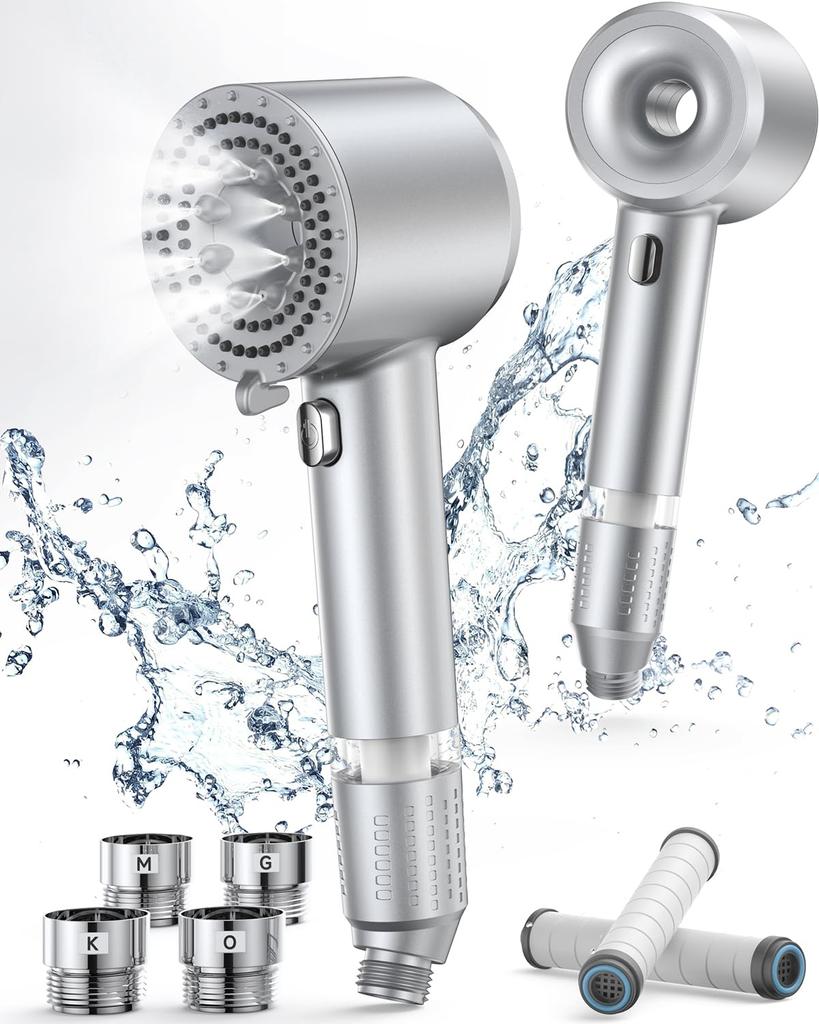 Shower Head Micro Nano Bubble Original Double Pressure Shower Water Stop At High Water Shower Removes Improves Skin and Hair Nano Bubble Shower