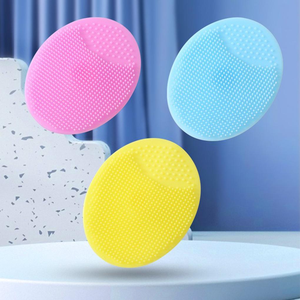 Детская щетка для мытья головы, силиконовая щетка для лица, массажный скрабирующий инструмент, отшелушивающий аксессуар