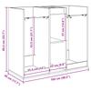 Golf Cabinet Solid Smoked Oak 102 x 45 x 85.5 cm