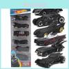 Классический набор из 6 литых машинок Hot Wheels Dc Comics Batman Batmobile для детей и взрослых