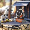 Camping Fan Rechargeable 20000mAh Battery Operated Portable Fan with LED Light Remote Control Power Bank Function 4-speed 270-degree Rotation Desk