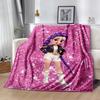 K-pop Fashion Fusion Blanket Soft Warm Cozy Perfect for Couch Bedding Livingroom All-Season Use Playful Design Perfect Gift for Relatives and Friends
