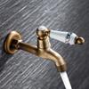 Basin Bathtubs Sink Faucet Brass Single Cold Water Mop Faucet Outdoor Garden Water Tap Wall Mounted Basin Tap Enduring