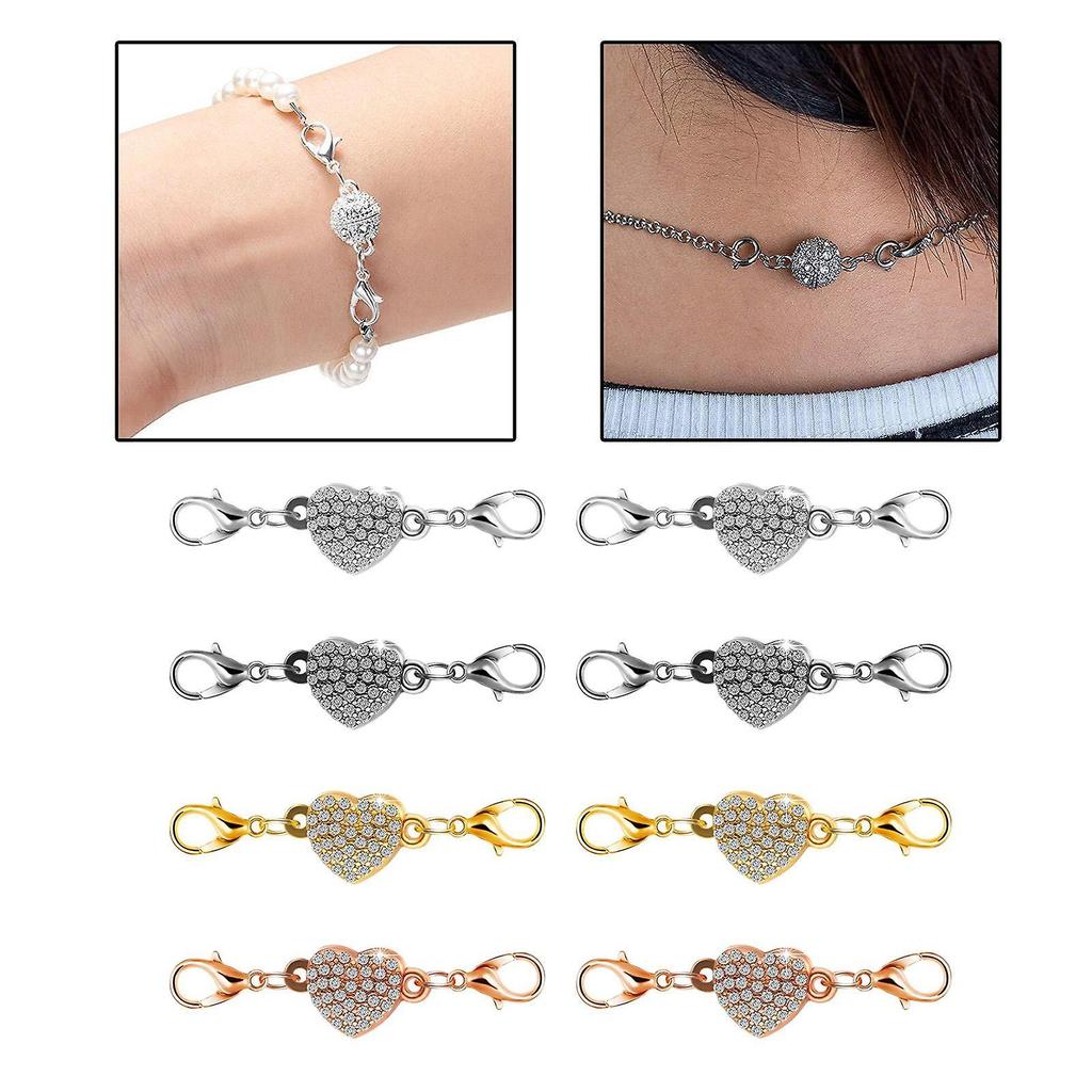 8x Alloy Lobster Clasps Claw Jewelry Making for Keyring Necklace 41x11mm