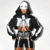 New Women's Halloween Outwear Reflective Design Short Autumn/Winter Hooded Sweater