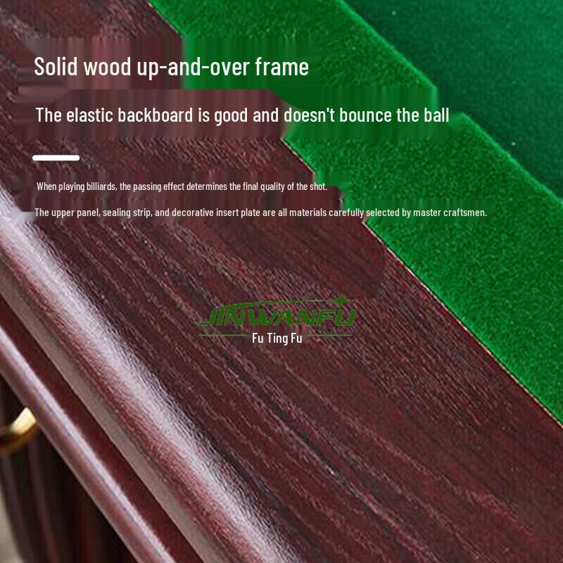 Jinwanfu Standard 9-Foot Chinese 8-Ball Home Pool Table
