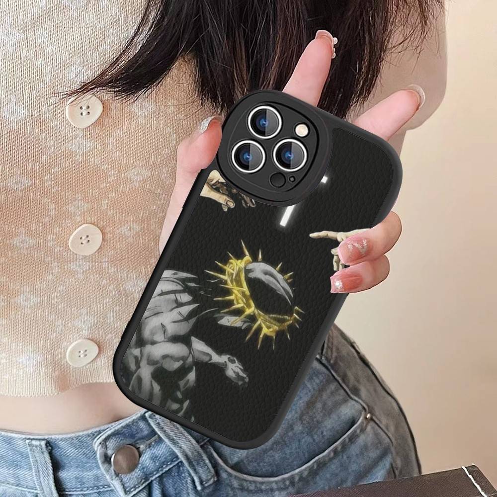 Чехол для телефона из ПУ кожи "Сын Божий Иисус" Для IPhone 16 15 14 13 12 11 Pro Max Plus Задняя крышка Fundas