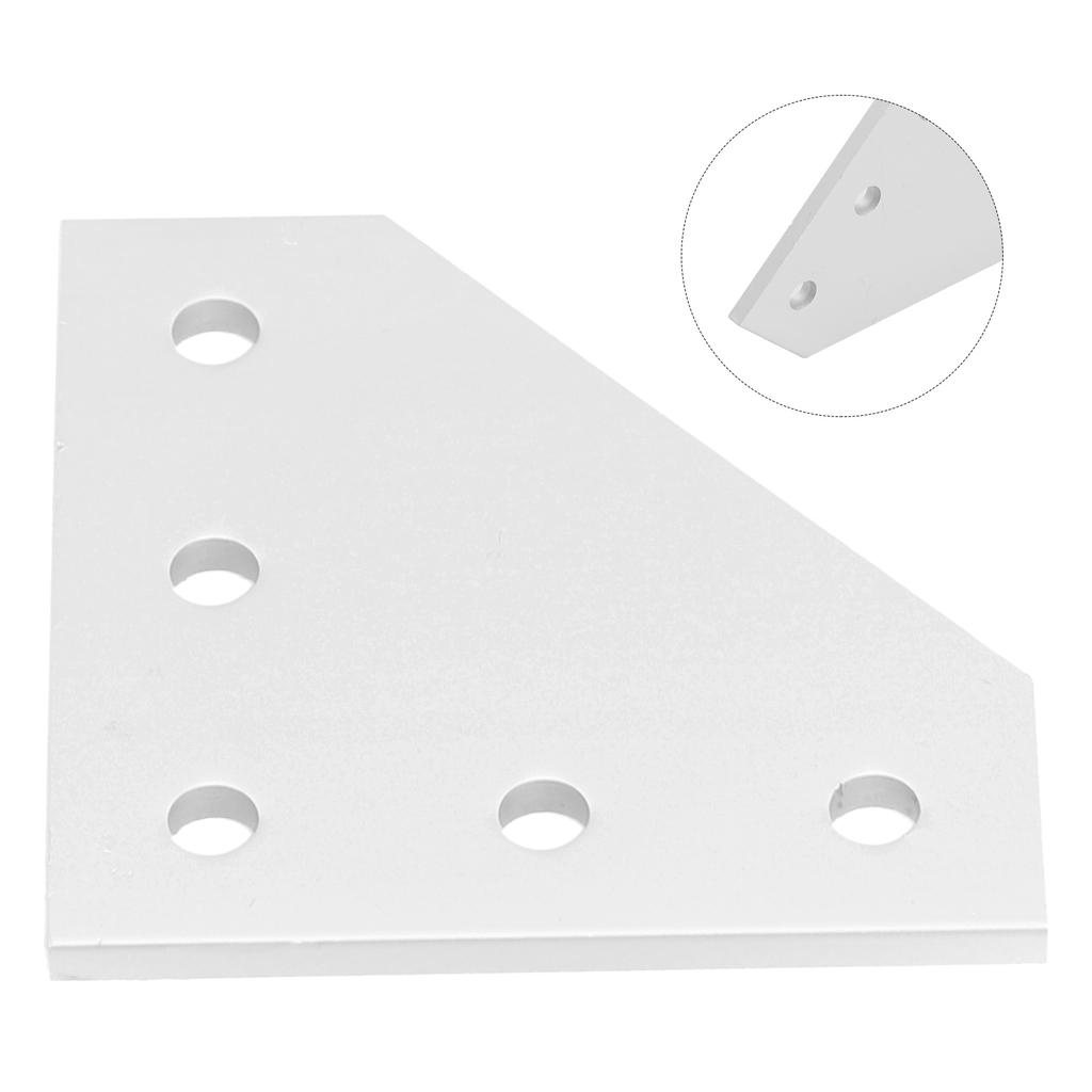 Silver Angle Bracket Without Screws 5 Hole Fasteners