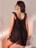 Romance Short Lace Sleepdress Woman Sexy Lingeri Sheer Mesh Pajamas Cute Sweet Style Sleepwear Erotic Underwear Sexy Set