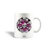 Ceramic Mug - MANIACASE - Girly Skull and Bones - 30cl - Dishwasher Safe - White