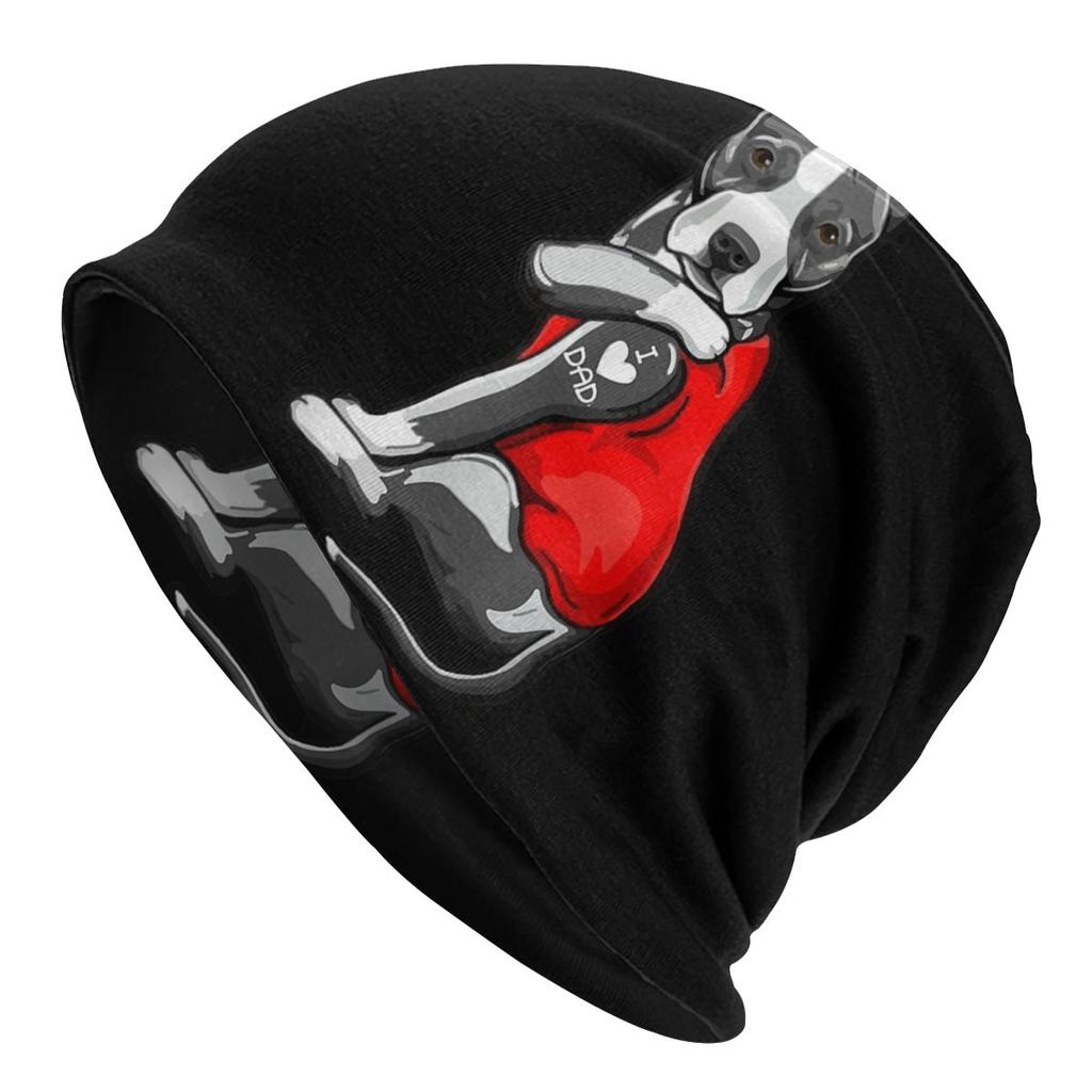 Английский бультерьер Skullies шапочки женские унисекс зимние теплые объемные шапочки шапка животное домашнее животное щенок вязаная шапка для лыж