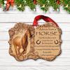 Рождественская елка с изображением лошади, 2D акриловая елка с изображением лошади, подвесное украшение на память о лошади, украшение для дома для любителей лошадей