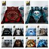3D Skull Printing Bedding Cover Suit Game Handle Pattern Bed Clothes Home Textiles Man Queen Size Comforter Cover