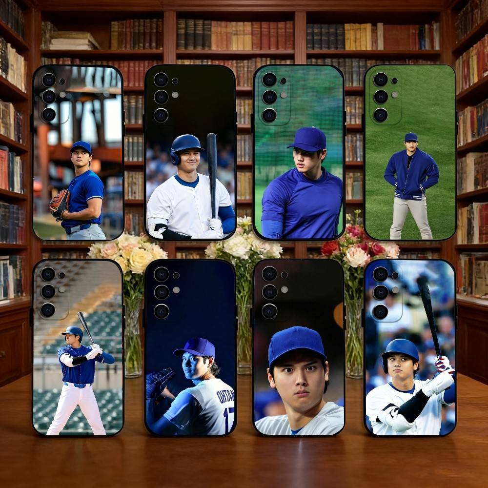 Чехол для телефона S-Shohei Ohtani Для Samsung S25, S24, S21, S22, S23, S30, Ultra, S20, Plus, Fe, Lite, Note, 10, Черный Чехол